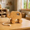 Bamboo Pull-Along Elephant