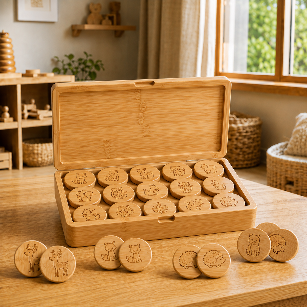Woodland Memory Matching Game