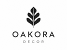Logo moderna e minimalista para Oakora Decor